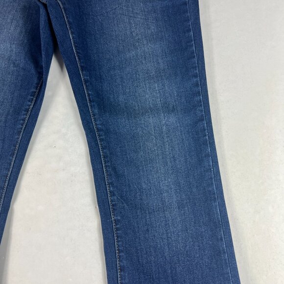 Judy Blue Jean Women 28x25* Crop Flare Skinny Mid Rise Blue Stretch Denim Tag 28 - Picture 3 of 16